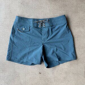 Birdwell Teal Women's Surf Shorts
